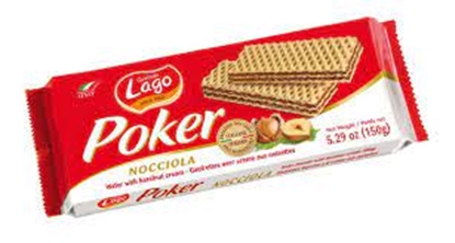 Picture of LAGO POKER WAFER MAXI NOCCIOLA 150GR